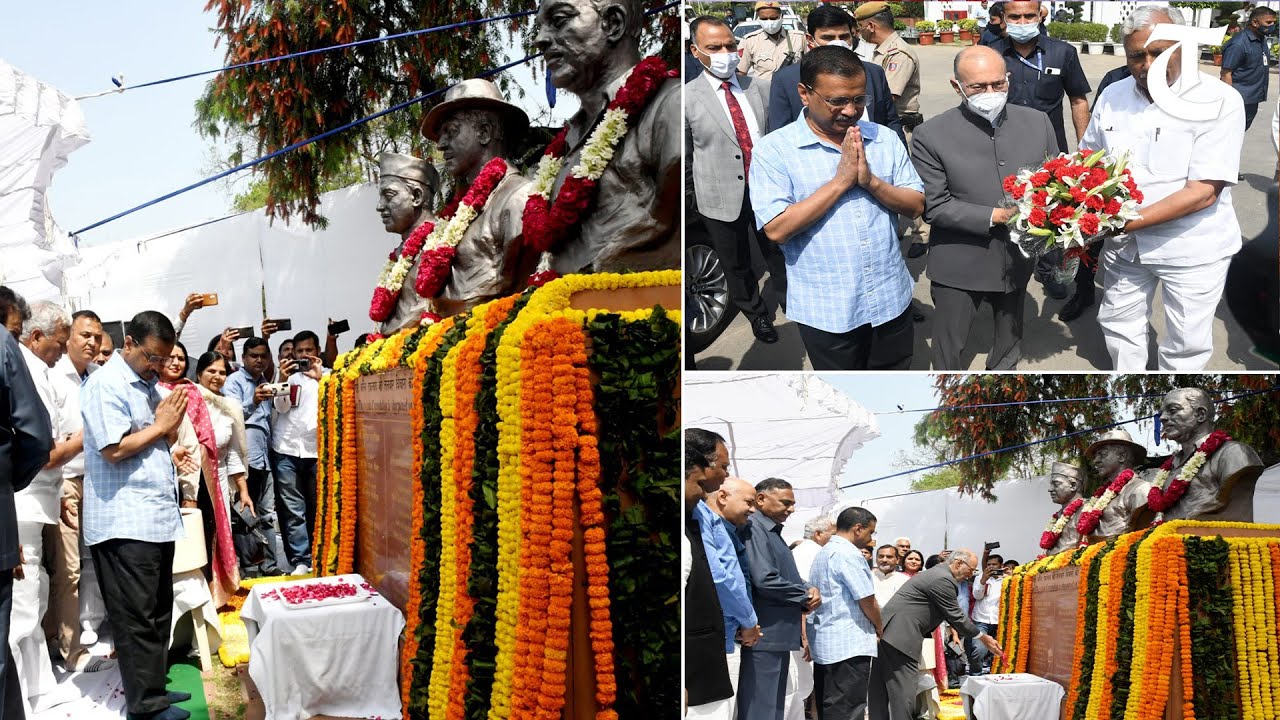Lt Governor Anil Baijal, CM Arvind Kejriwal pay tributes to Bhagat Singh in the Vidhan Sabha