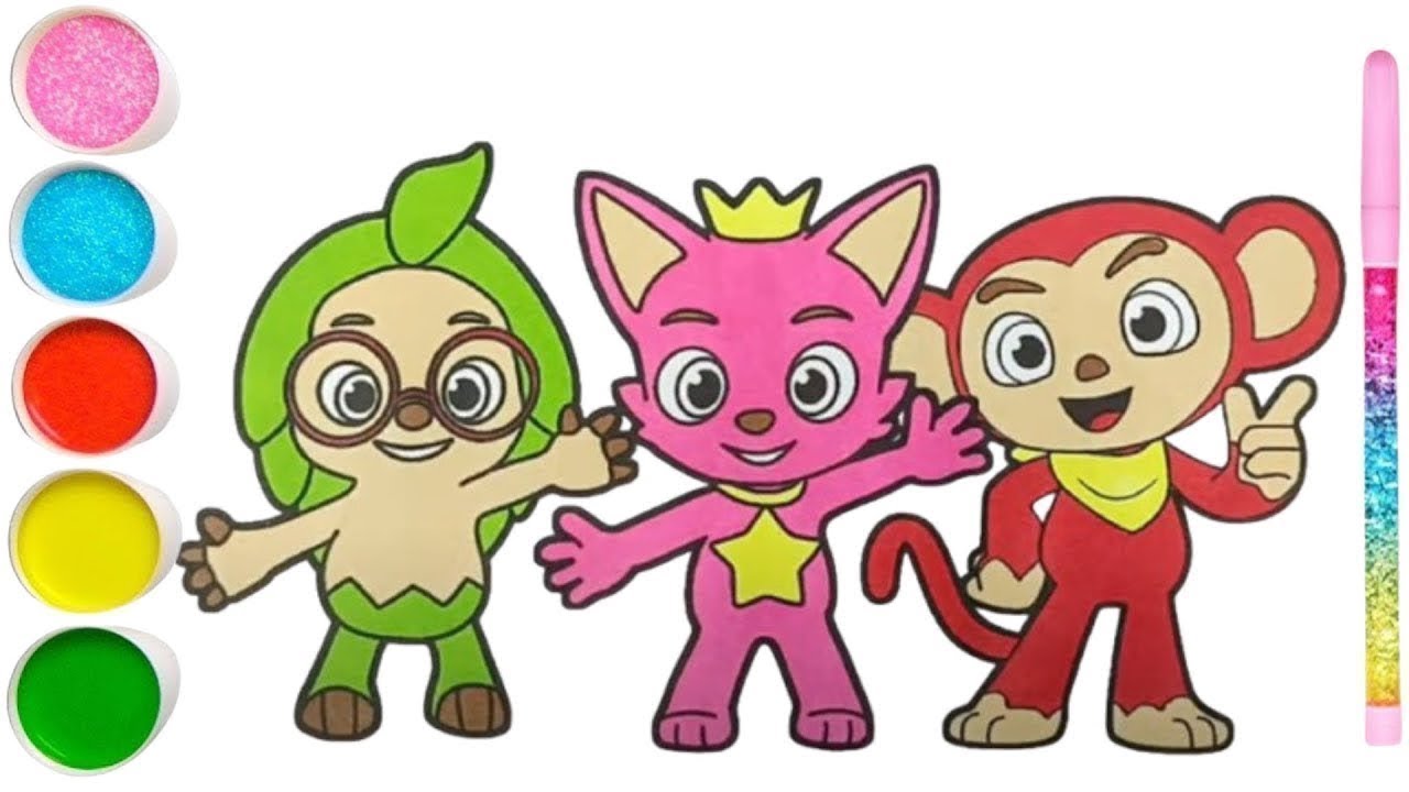 Coloring Hogi! Pinkfong | Easy  Coloring Art | for Kids