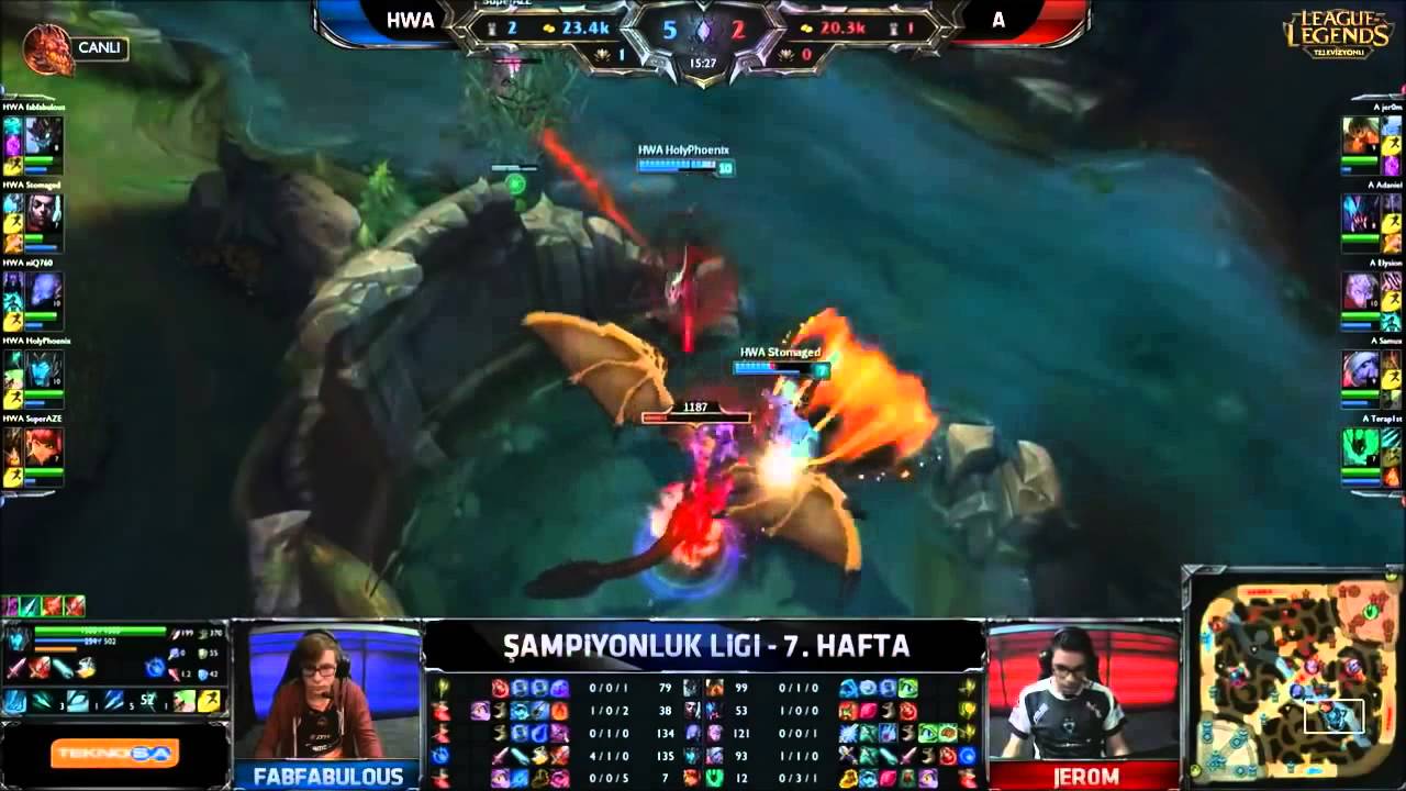 HWA niQ760 Ryze VS Atlas Elysion Varus &Ouml;zet 2015 Yaz Mevsimi Şampiyonluk Ligi H7G2