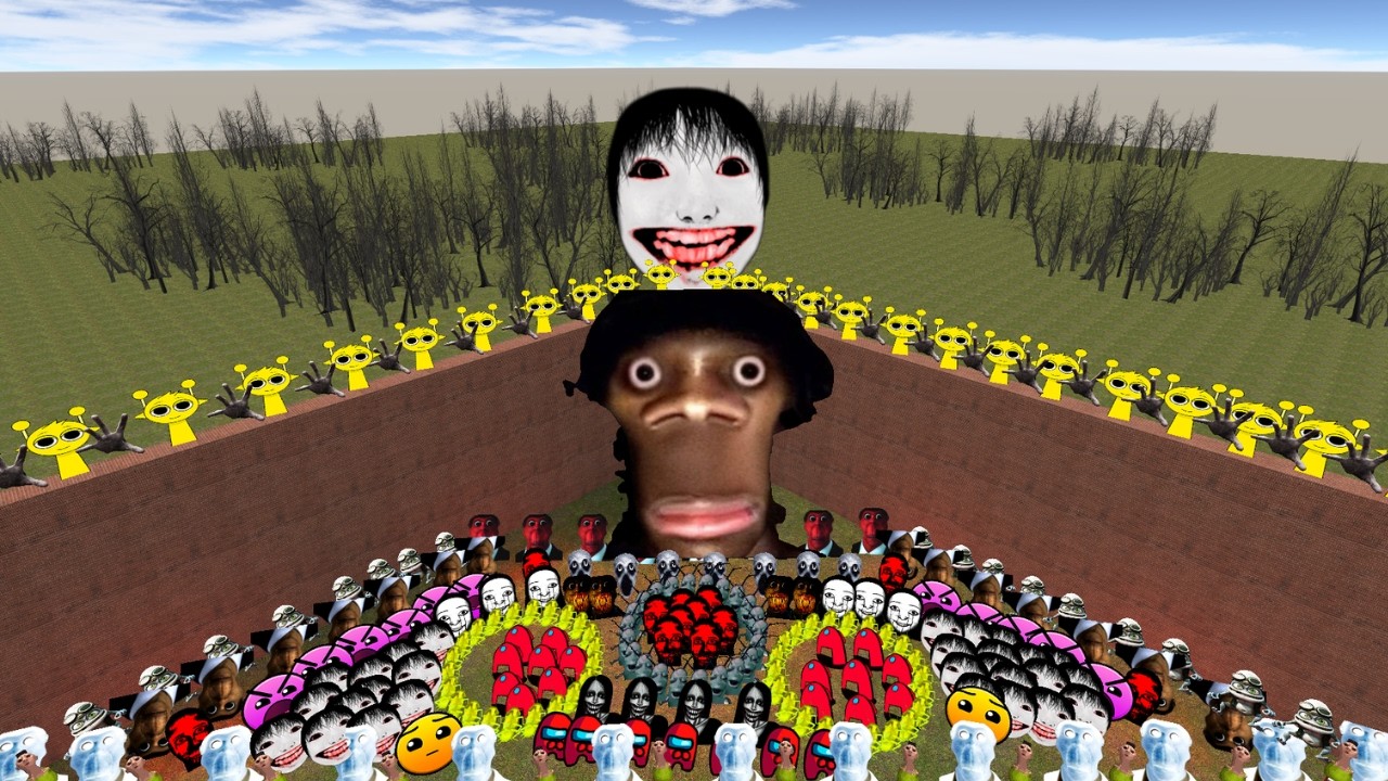 BIG Auughh | Yoshie | Obunga Fire in The Hole and Unlimited Nextbots #nextbots #garrysmod