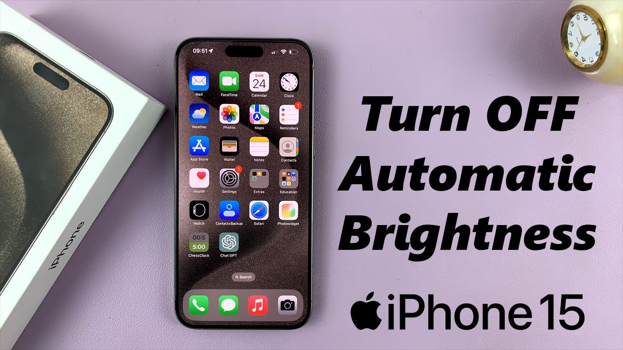 How To Turn OFF Screen Auto Brightness On iPhone 15 & iPhone 15 Pro
