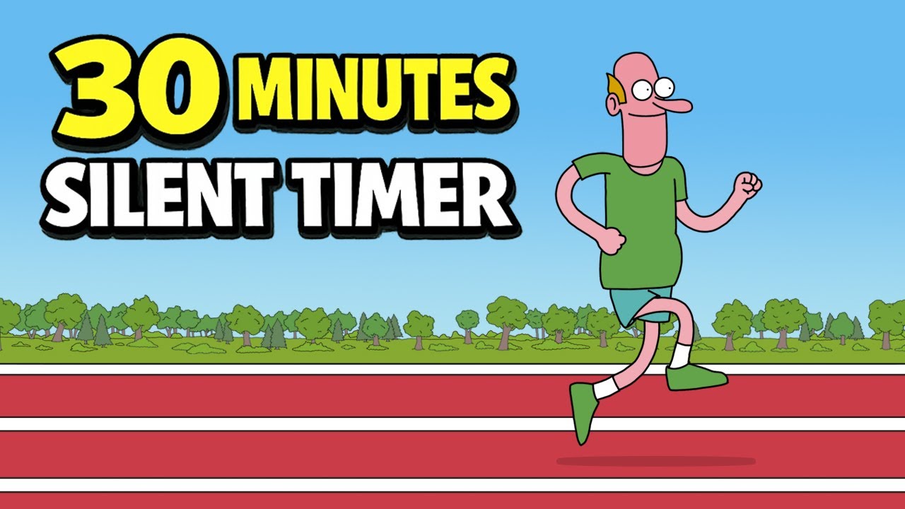 30 Minute Countdown Timer ⏱️ | Silent Focus Timer with Calm Running Animation