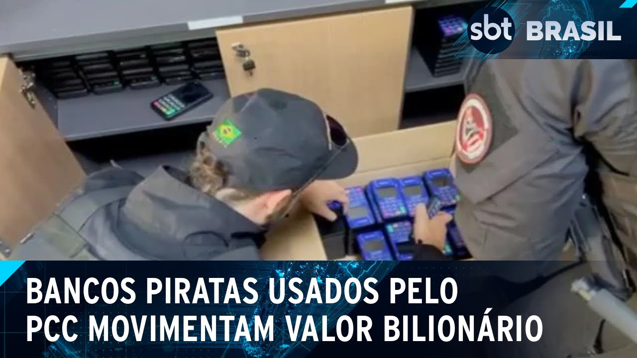 Bancos piratas usados pelo PCC para lavar dinheiro movimentam bilhões | SBT Brasil (28/08/24)