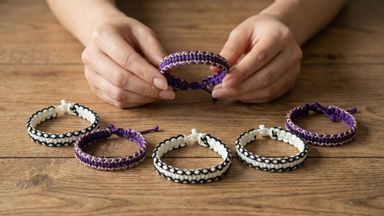 🔴 A luxurious bracelet that suits everyone | macrame bracelet tutorial | Thread Art 