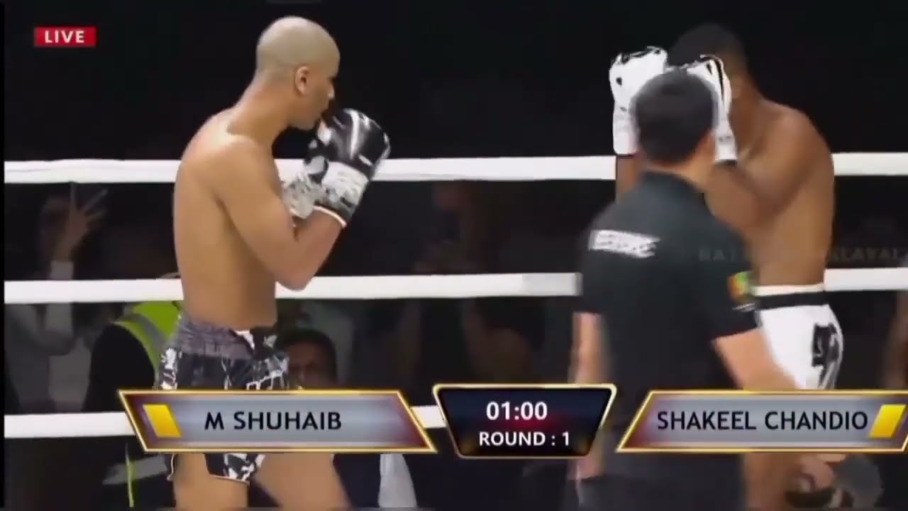 BKK KickBoxing Championship Shakeel chandio (PAK )VS M Shuhaib (India )