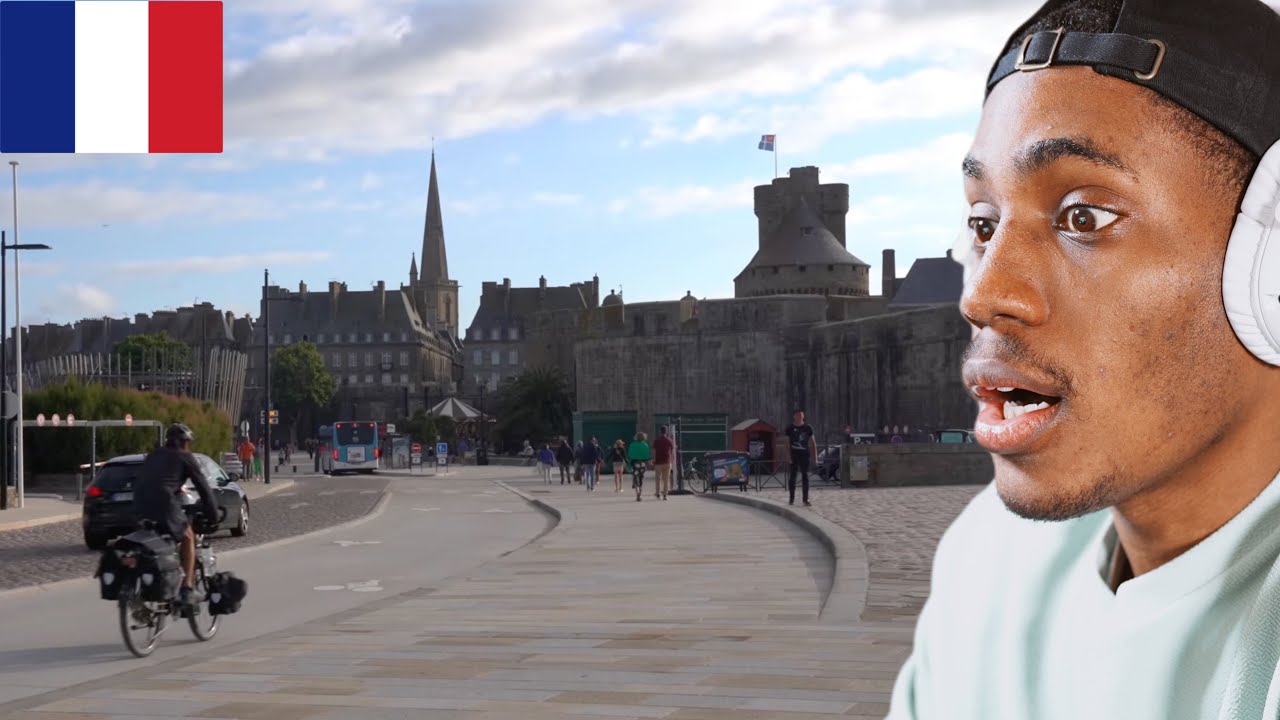 American Reacts to Cycling Brittany France || Along the Coast for 28 days