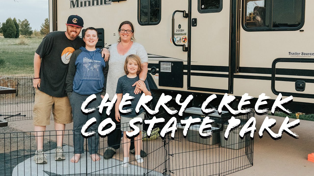 Camping at Colorado's Cherry Creek State Park with our Winnebago