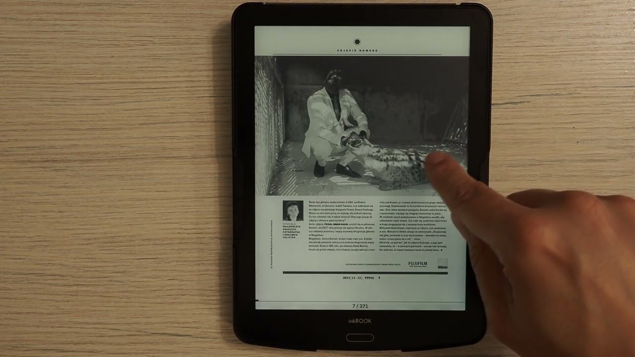 Skomplikowany plik PDF na czytniku inkBOOK Focus Plus