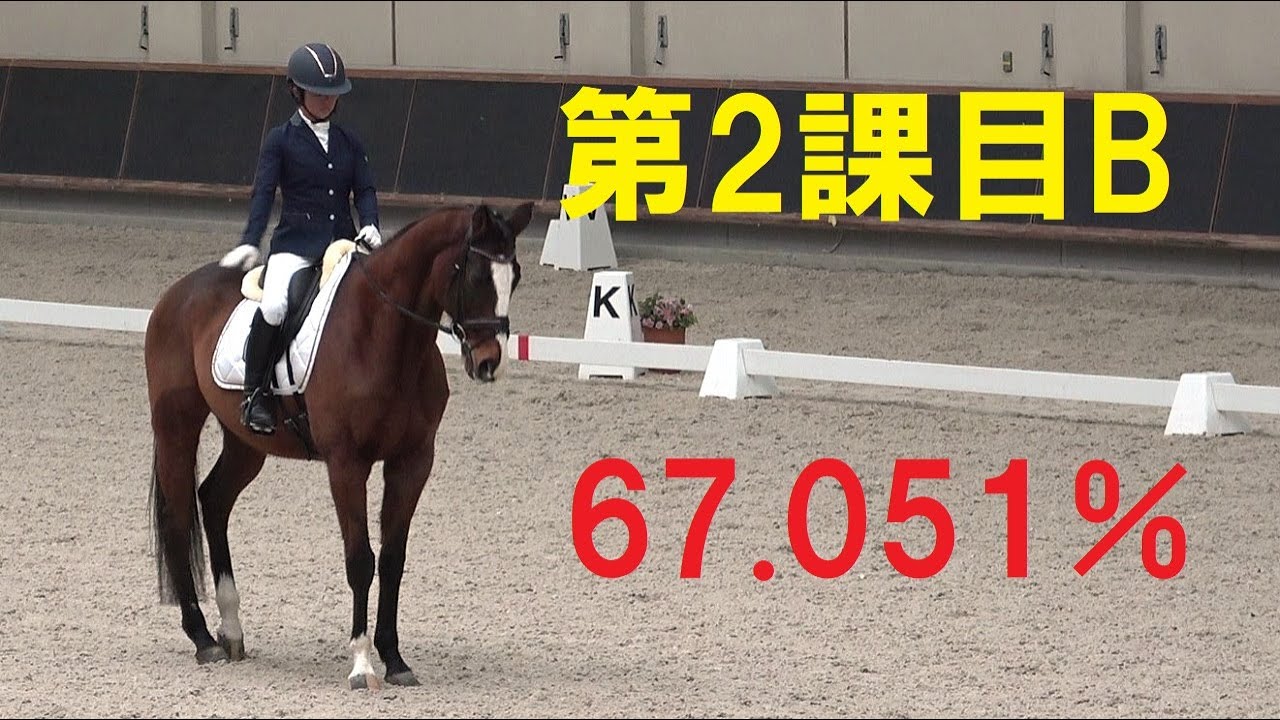 馬場馬術2課目B 福太朗 2023兵庫県新春馬術大会 67.051％ オープン参加