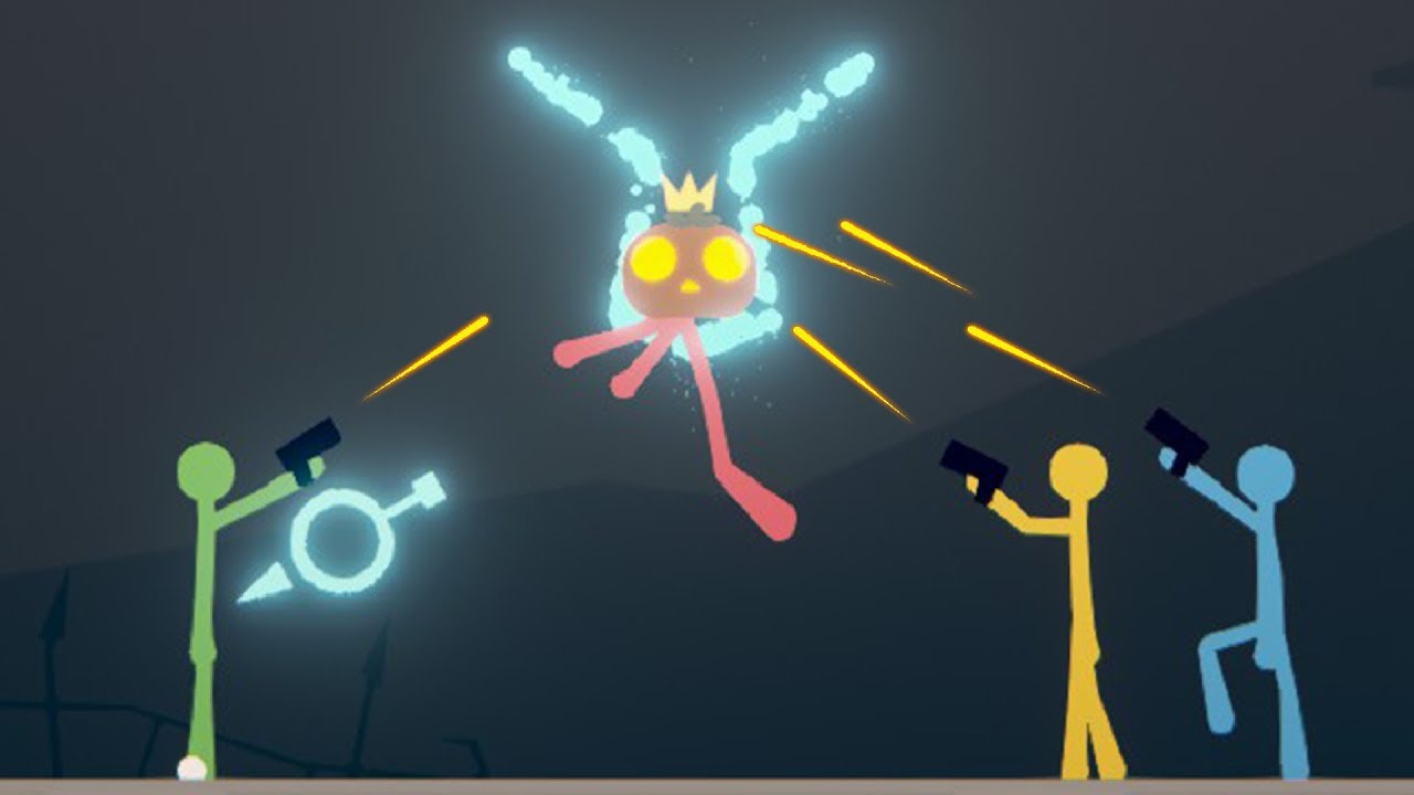Stick Fight The Game - Boss Fights! - Halloween Update - Stick Fight The Game Gameplay Highlights