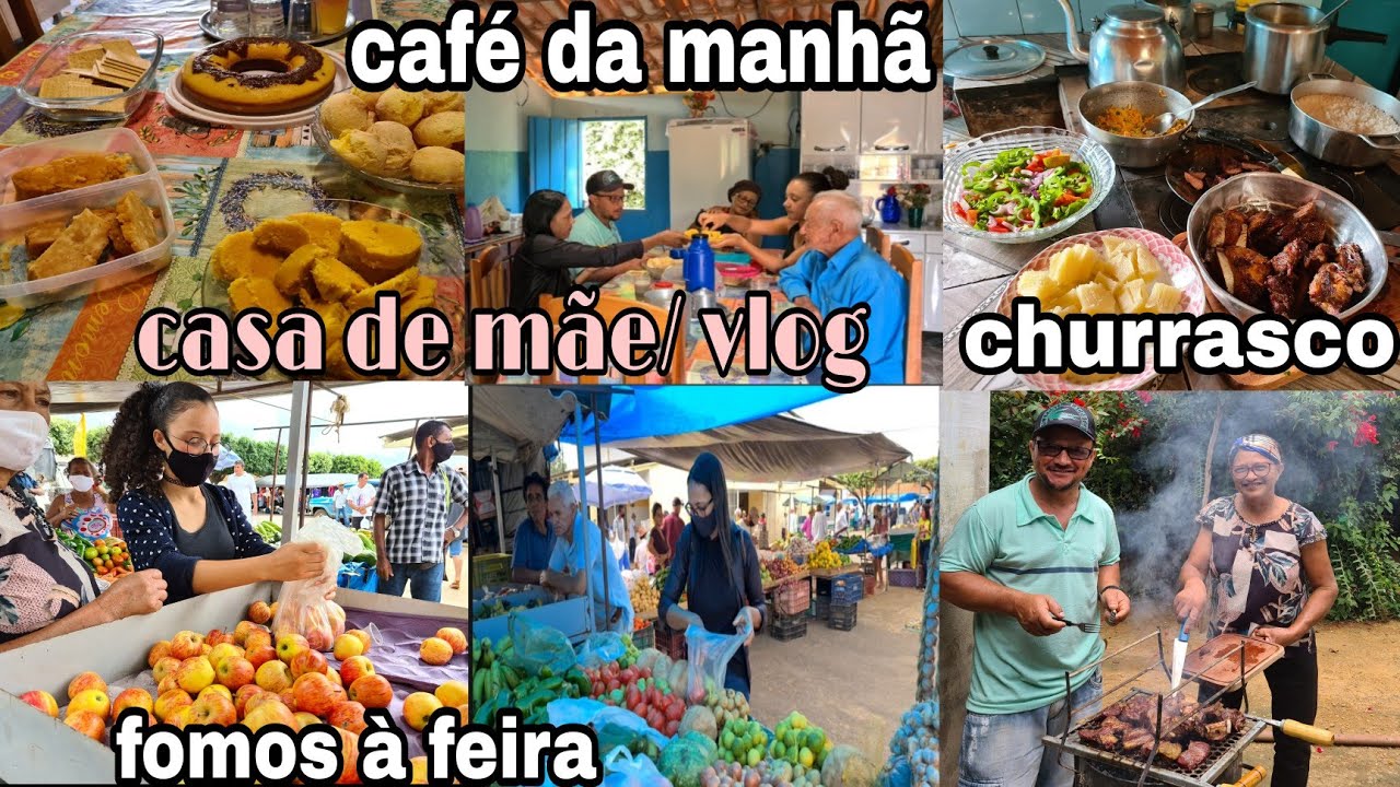 CAFÉ DA MANHÃ DELICIOSO/ CHURRASCO PARA O ALMOÇO DE DOMINGO/ FOMOS A FEIRA/NOITE DO PASTEL E MAIS