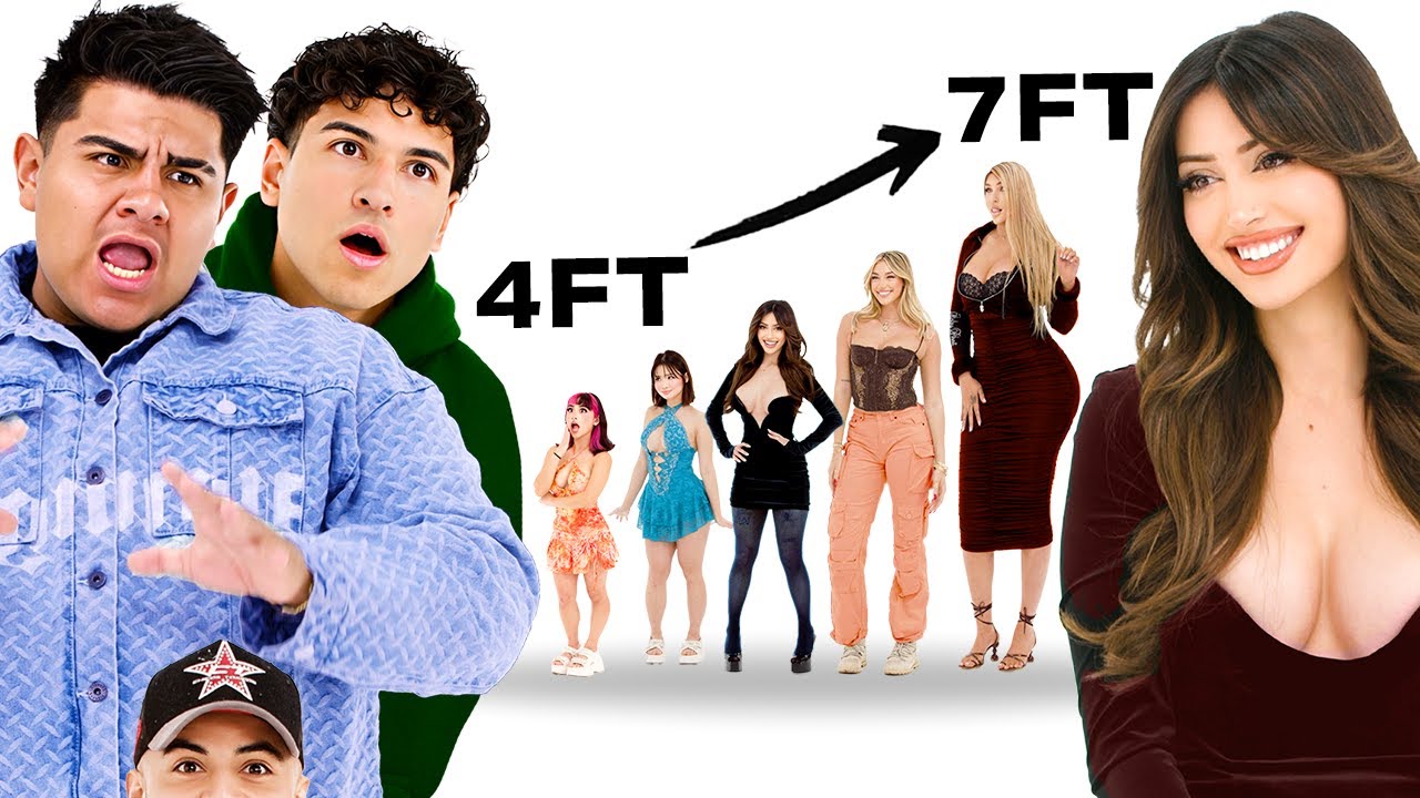 Blind Dating 8 Girls from Shortest to Tallest