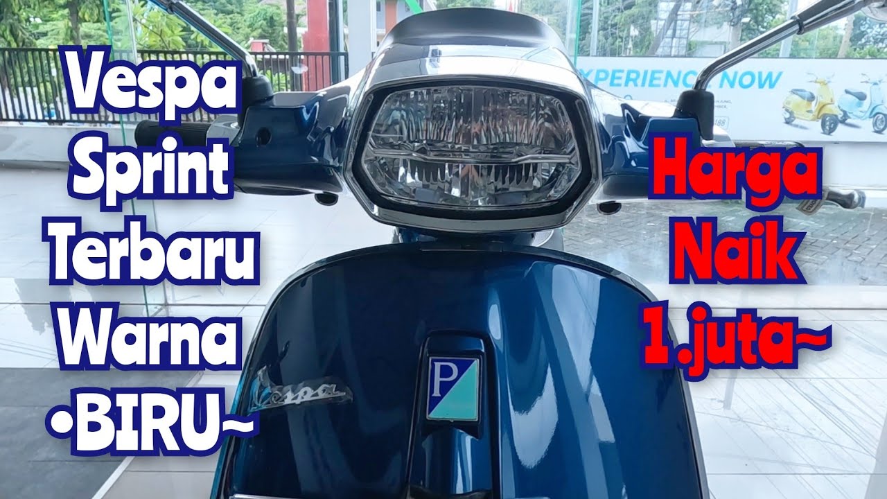 VESPA MATIC PALING LARIS ‼️ VESPA SPRINT 150 TERBARU WARNA BIRU 2024 ‼️