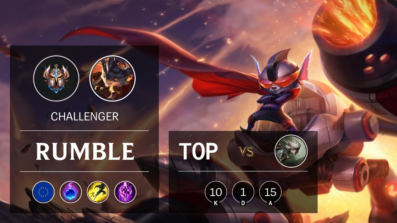 Rumble Top vs Camille - EUW Challenger Patch 9.14