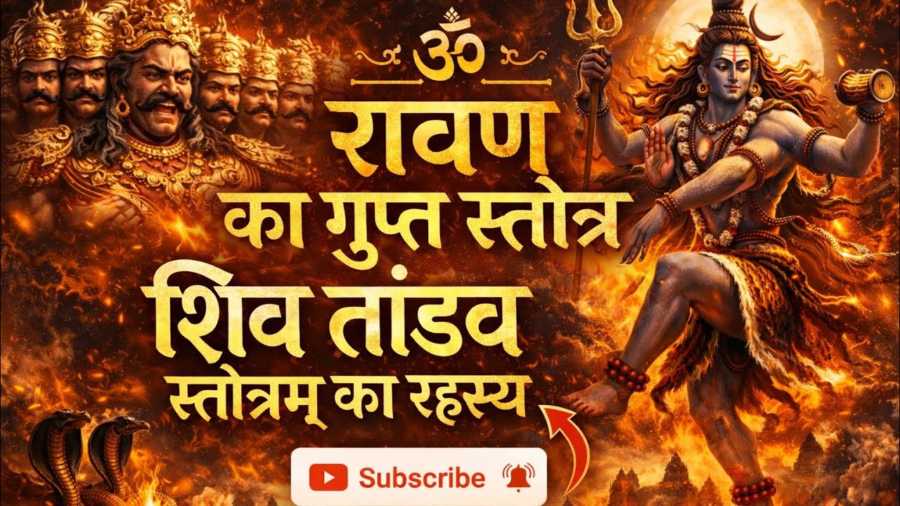 “शिव तांडव स्तोत्रम् का रहस्य”रावण का गुप्त स्तोत्ररहस्य जो साधारणलोग नहीं जानते–शिव तांडव स्तोत्रम्