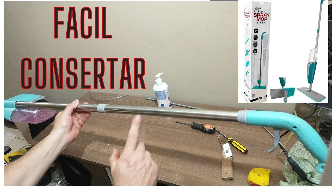 NÃO JOGUE FORA SEU RODO MOP SPRAY VEJA COMO CONSERTAR FACIL FACIL