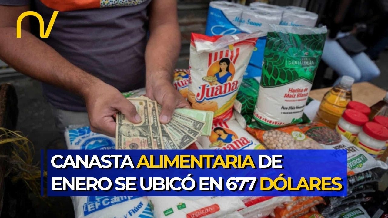 Cendas-FVM: Canasta alimentaria de enero se ubicó en 677 dólares