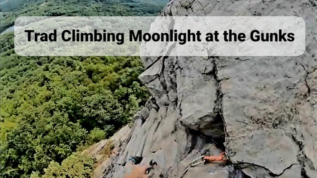 #361 Trad Climbing Moonlight Pitch 2 classic money pitch at the Gunks. Interesting move around arete