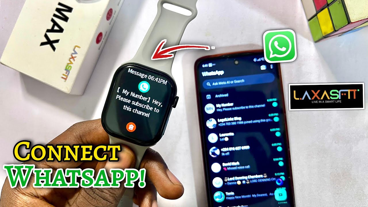 How to Connect WhatsApp to Laxasfit Smartwatch | Get WhatsApp Messages in Laxasfit Watch