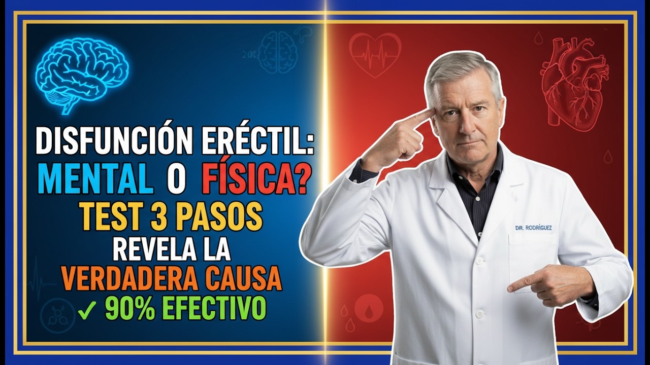 Disfunción Erétil: Mental o Física? Test 3 Pasos Revela Causa REAL