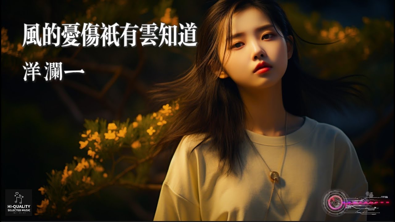 【高清MV】洋瀾一 Yang Lanyi - 風的憂傷只有雲知道【Pinyin | AI音樂視頻 | 中文繁體拼音動態字幕】