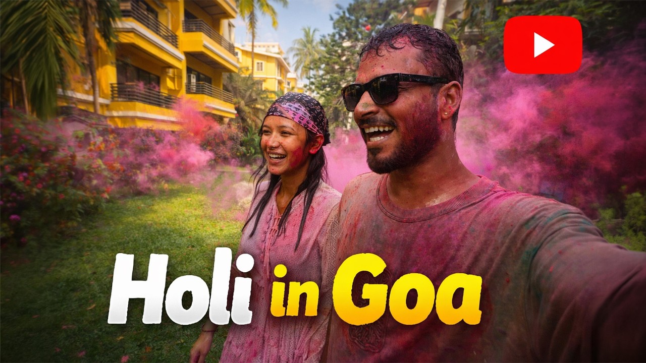 Holi Vlog | Celebrating Holi in Goa for the First Time #goa