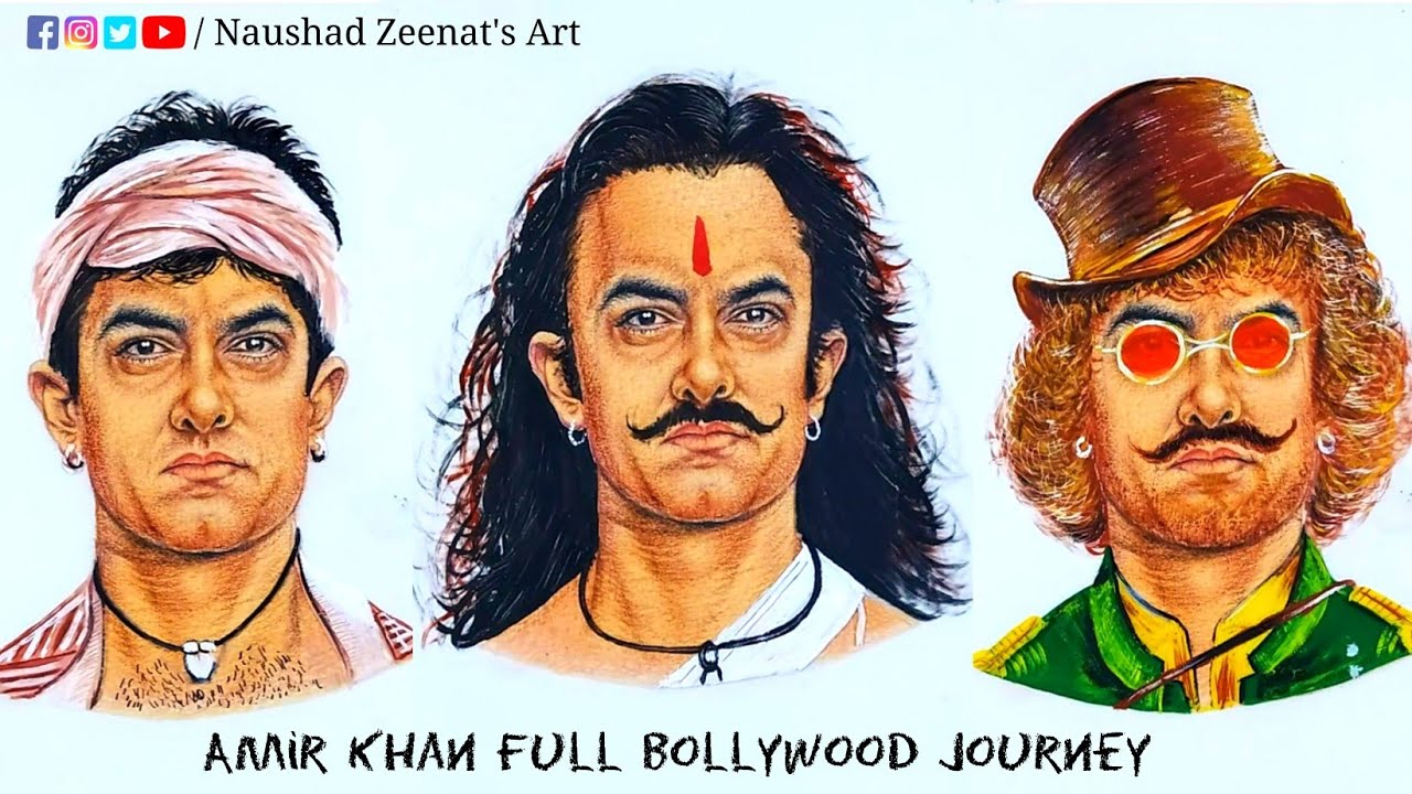 Amir Khan Bollywood Journey | Journey Art | Naushad Zeenat's Art