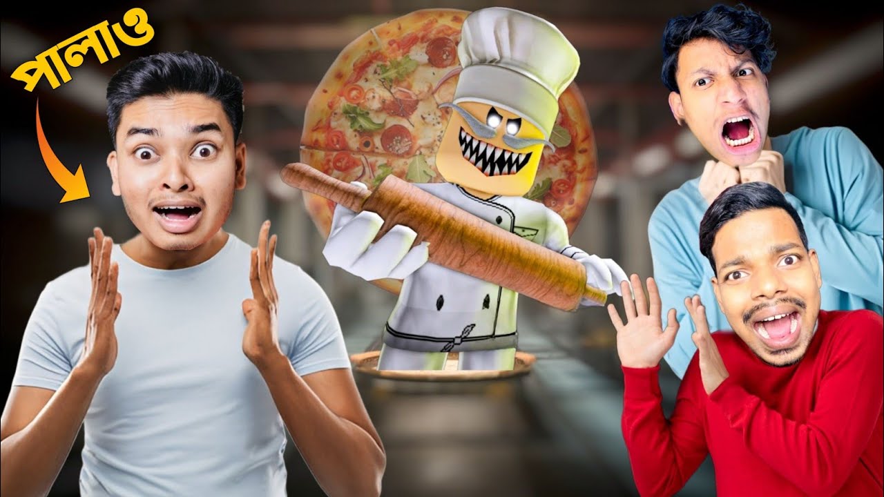 Papa Pizza's Shop Escape With @SokherGamer And @TheBanglaGamer