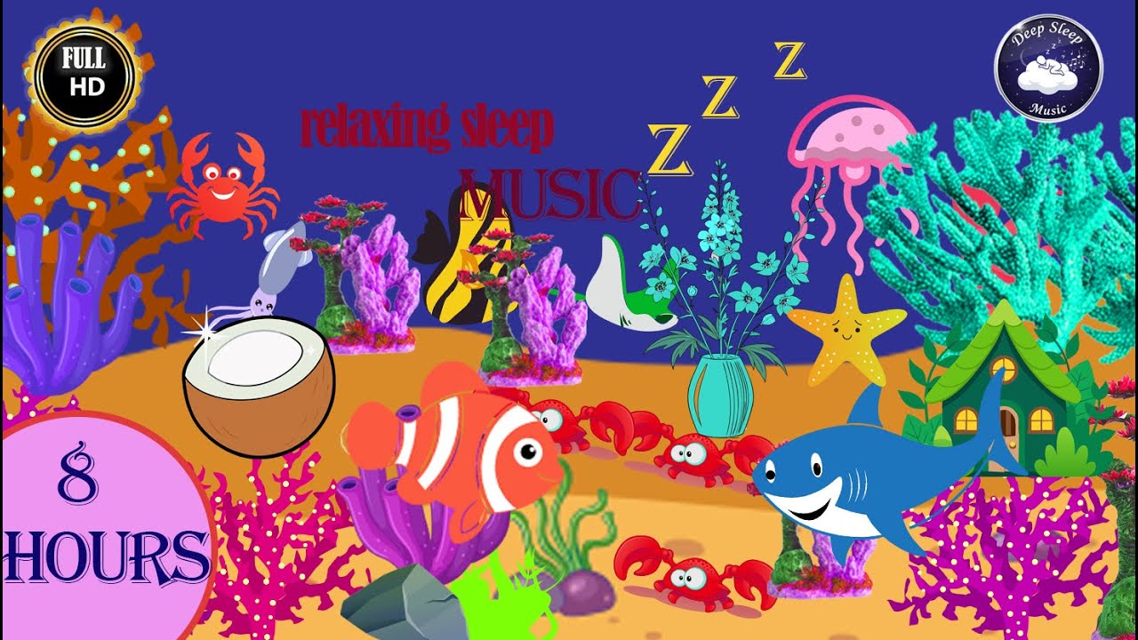 🌊 Enchanting Fish Baby Music Soothing Music for Babies | Deep Sleep  Music#relaxingmusic #deepsleep
