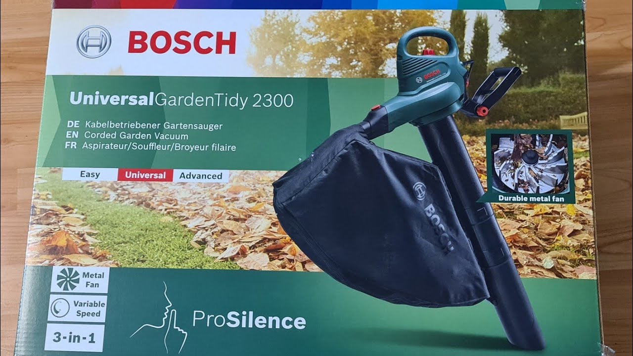 4K Обзор UniversalGardenTidy 2300 / Распаковка Bosch Universal Garden Tidy 2300W - Новинка 2021года.