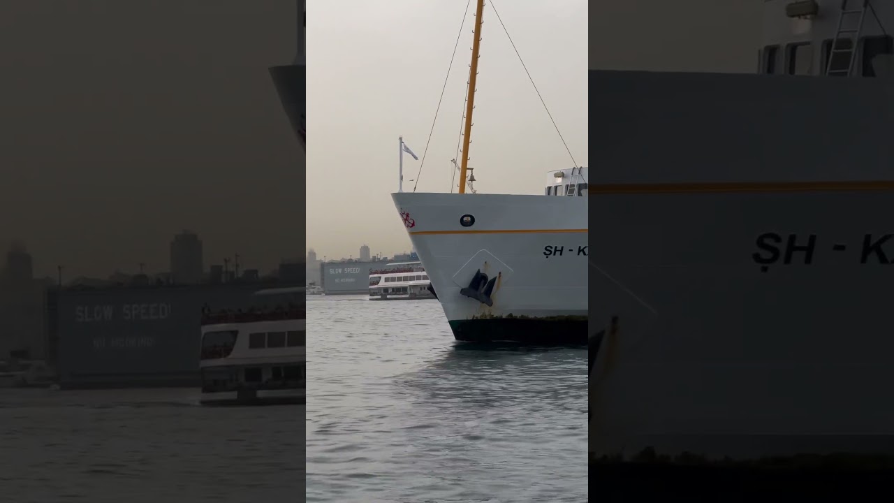 Public transportation in Istanbul via ferry #istanbul #vapur #ship #ferry