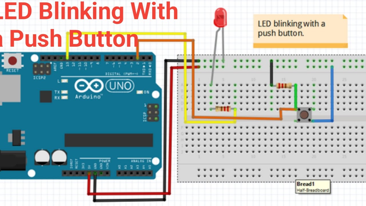 LED Blinking With a Push Button|OLEVEL IOT PRACTICAL IMPORTANT CLASS 2023 IN HINDI |#computers