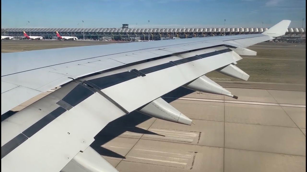 HEAVY TAKEOFF | Iberia A340-600 Takeoff from Madrid Barajas Airport