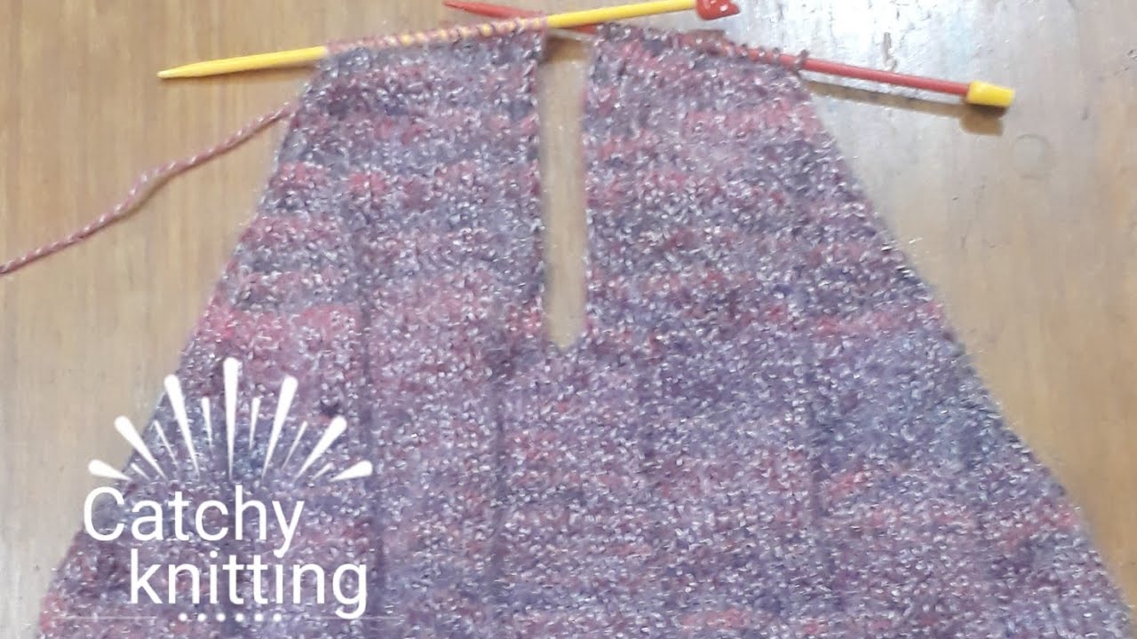 Front part of raglan (with small Patti neck )from bottom to top