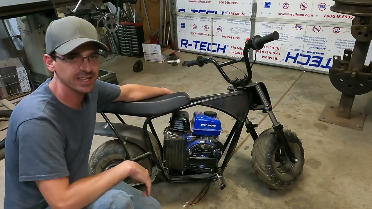 Mega Moto 80/105 mini bike built for the kids, and test ride for fun!