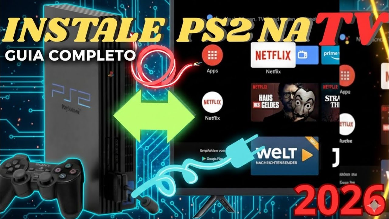 PS2 na TV: Passo a Passo Completo (Cabos, Memory Card e OPL)