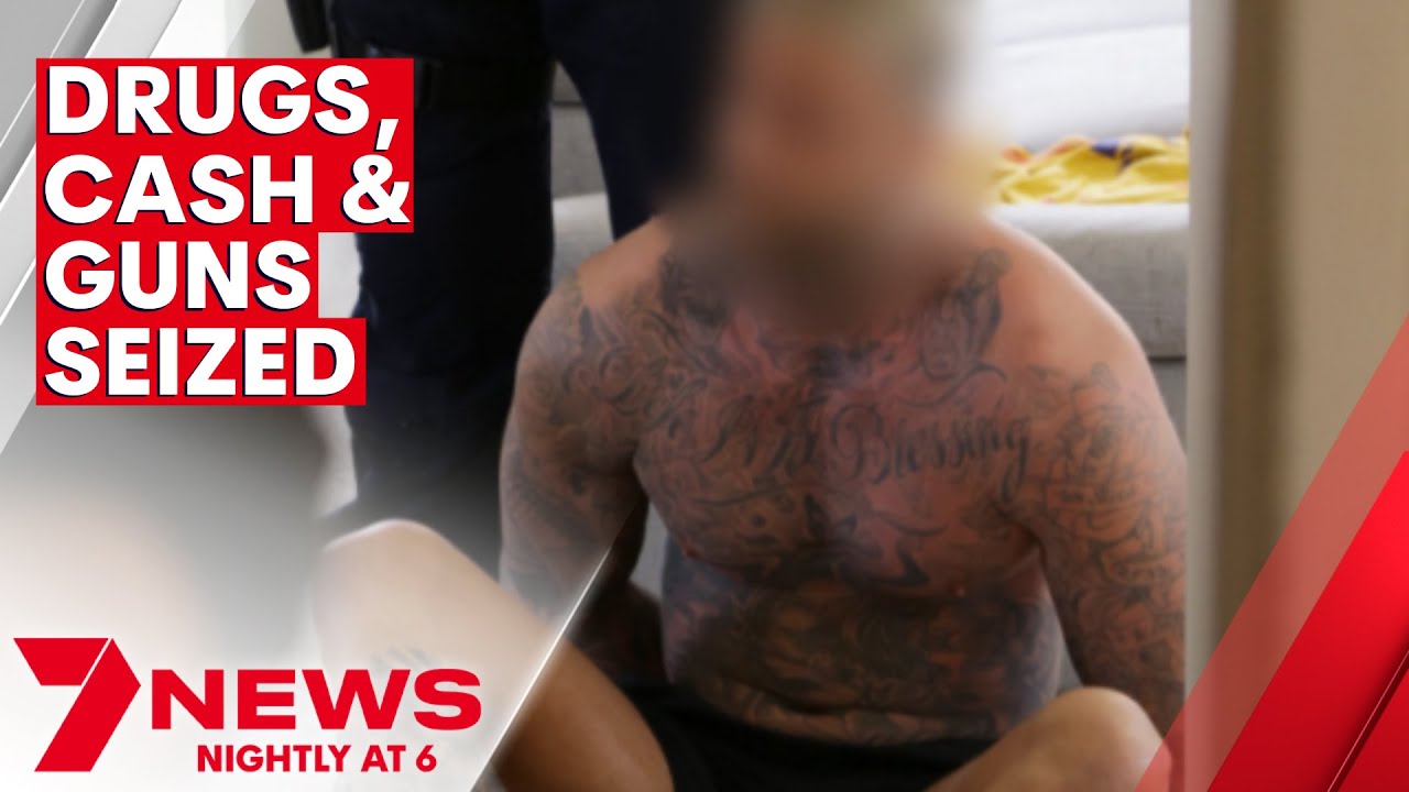 Sydney police seize cocaine, cash, guns and swiss watches during raids | 7NEWS