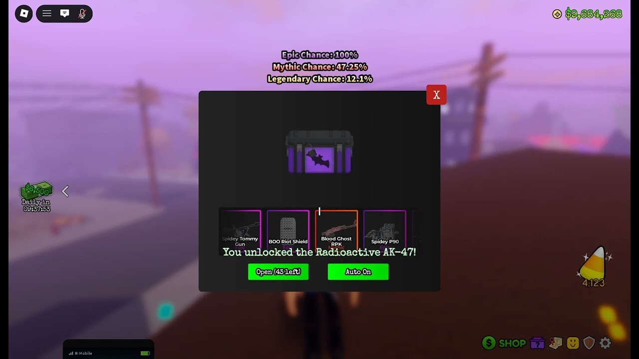 Opening 100 Halloween crates in Roblox Ohio