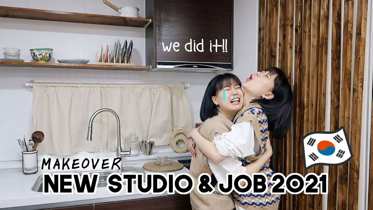 New Seoul Studio Apartment Makeover & Our New Job 2021 | Q2HAN