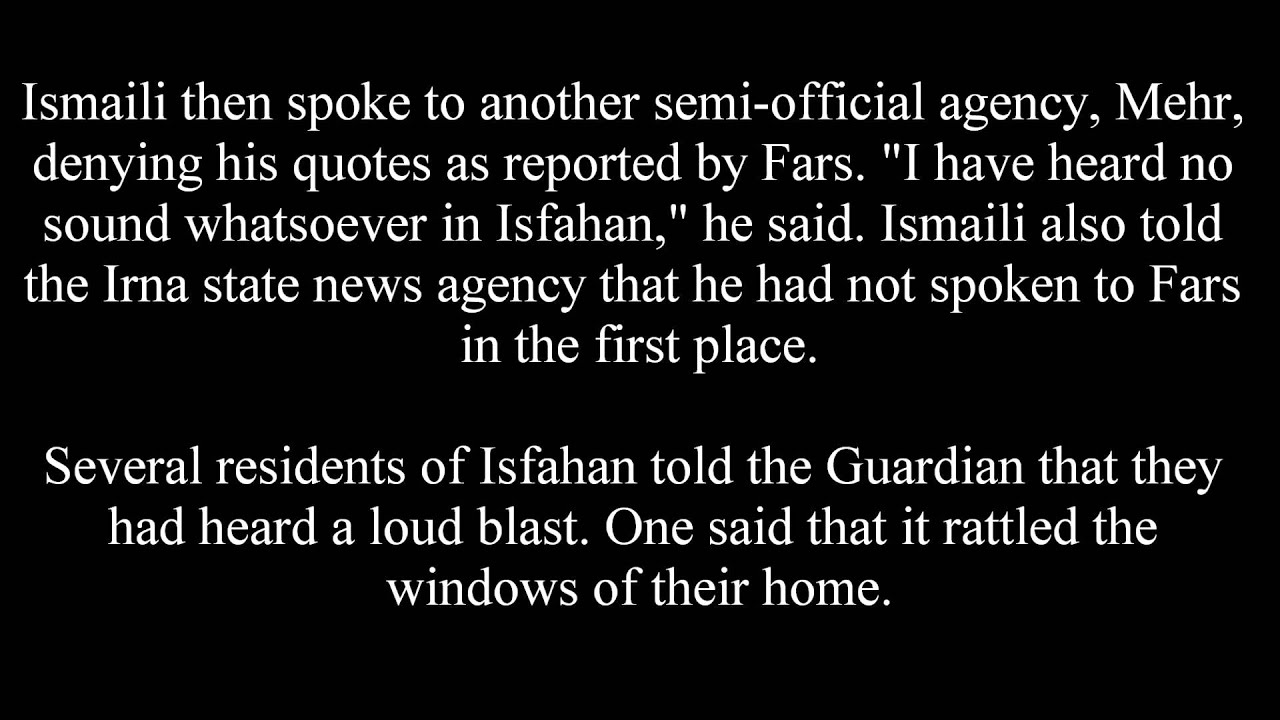 Explosion near Iran nuclear facility in Isfahan