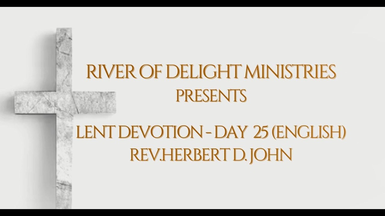 Lent Devotion 2026 - Day 25 (English)