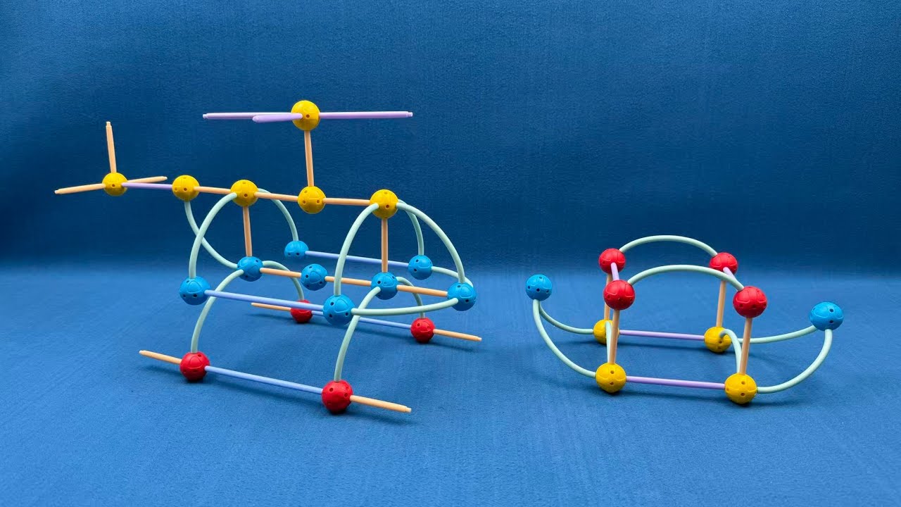 12 Min Super Satisfying Unboxing: Spatial Geometry Building Blocks Helicopter & Boat Toy ASMR