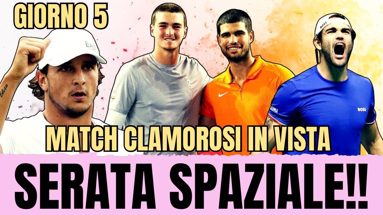 SECONDO TURNO AL VIA! FONSECA PUÒ FERMARE ALCARAZ? BERRETTINI AFFRONTA L’ESTRO DI BUBLIK