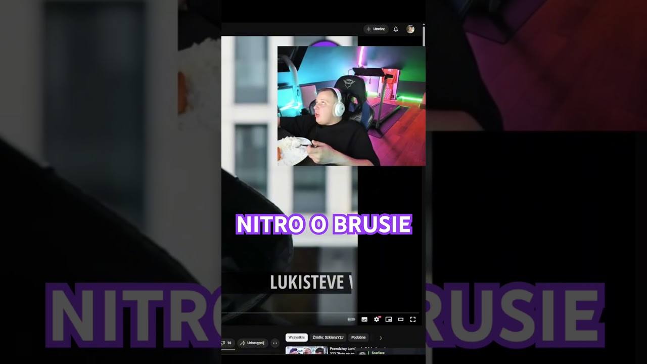 Nitro wyraża opinię o RandomBrusie 