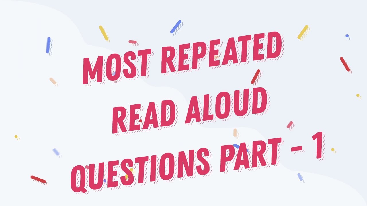 PTE MOST REPEATED READ ALOUD QUESTIONS IN 2021 | PART-1 | DECEMBER 2021 | #EXAM#QUESTIONS