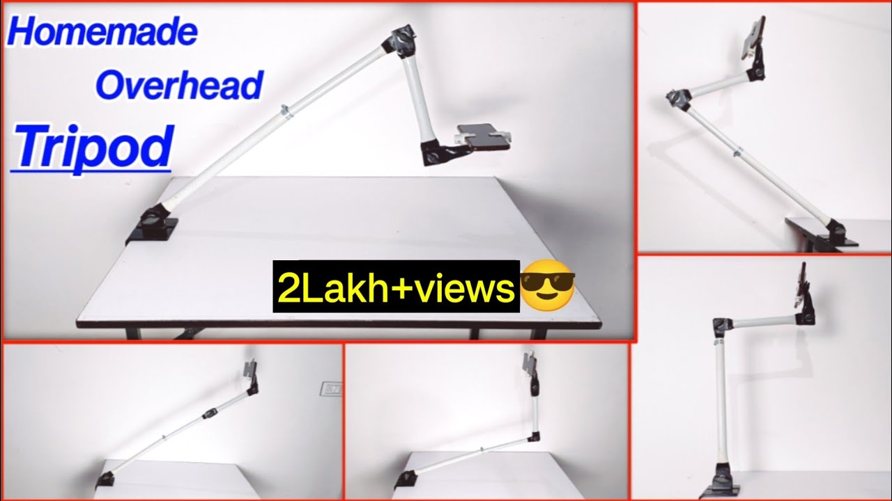 Homemade Overhead Mobile Tripod💥😲| how to make tripod at home | homemade tripod for mobile | tripod
