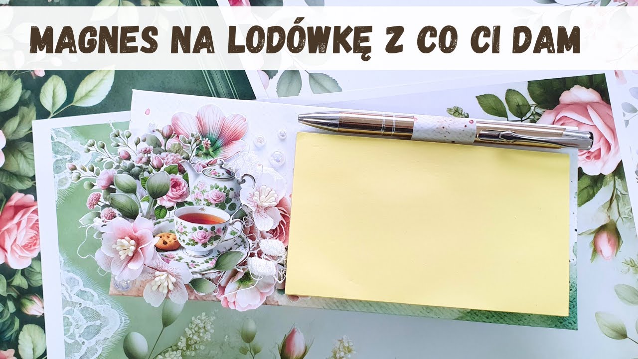 Magnes na lodówkę. Tydzień z CoCiDam. Zabawa z konkursem. Cardmaking.