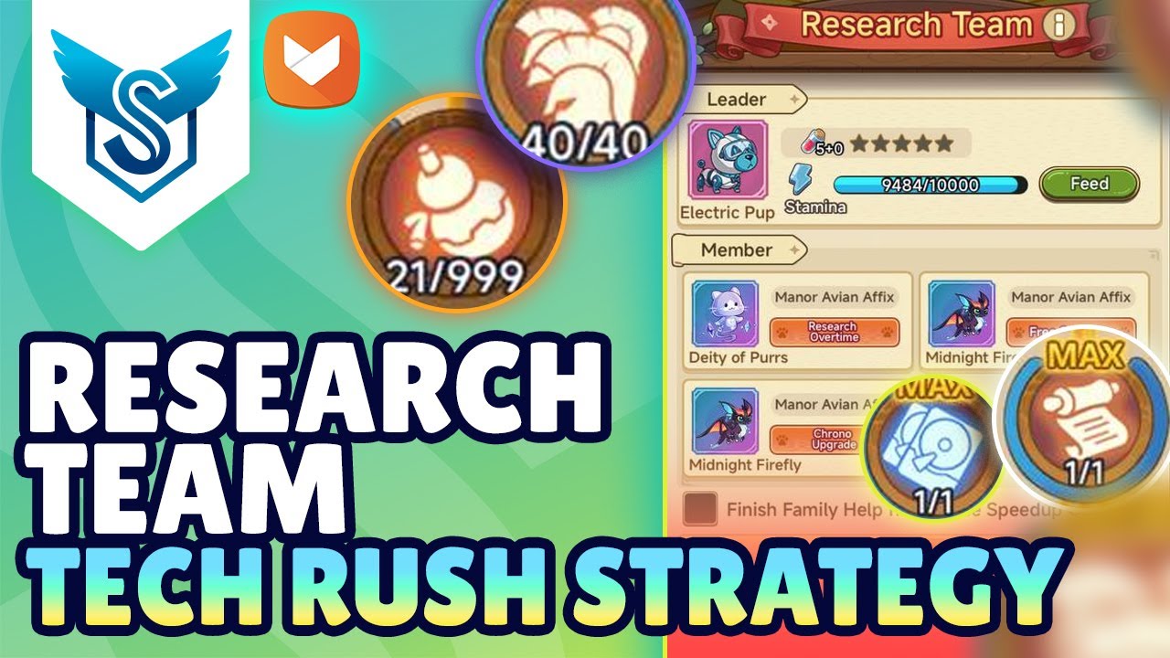 Legend of Mushroom – Гайд исслед. команды: экономь speedups & побеждай Tech Rush