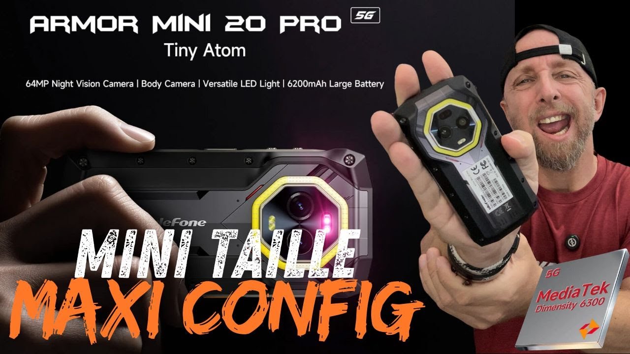 Ulefone Armor Mini 20 Pro : Smartphone 5G Compact, Ultra R&eacute;sistant et Bourr&eacute; de Technologie !