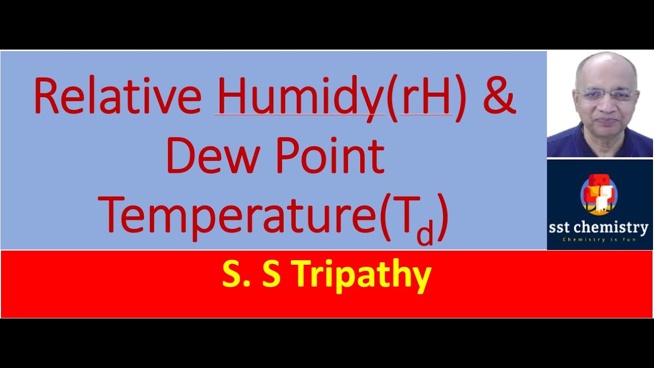 Relative Humidity(rH) and Dew Point(Td) : An extensive discussion with solution of numericals